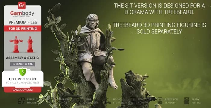 STL - pippin took 3d printing figurine render 3