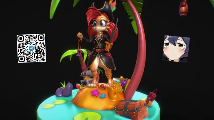 STL - pirate kobold stl