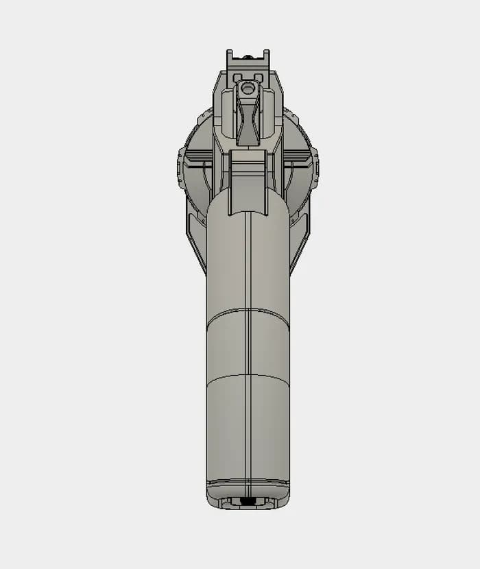STL - pistol render 2