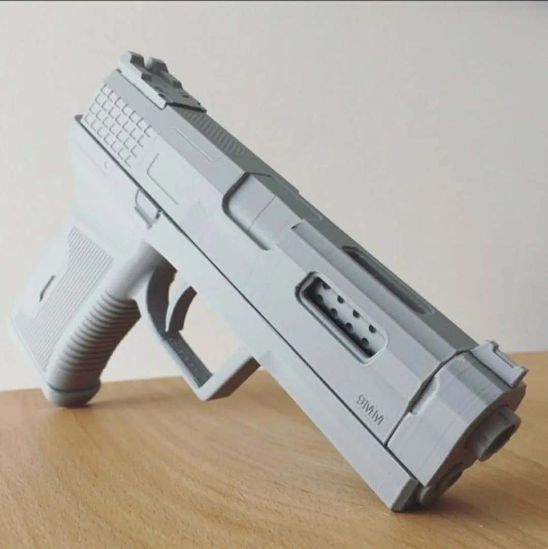 STL - Pistola 9mm Estilo Moderno