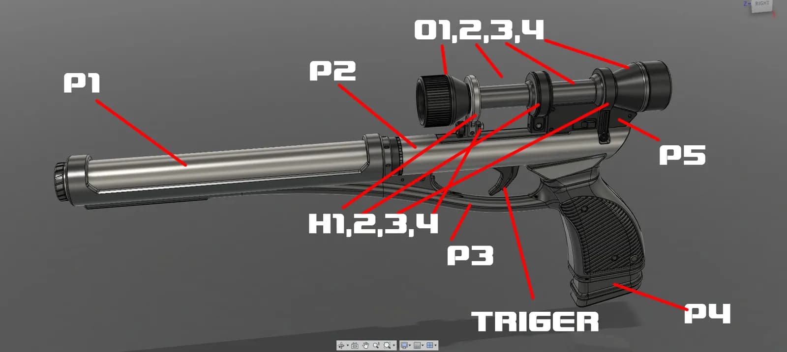 STL - Pistola Blaster LL 30