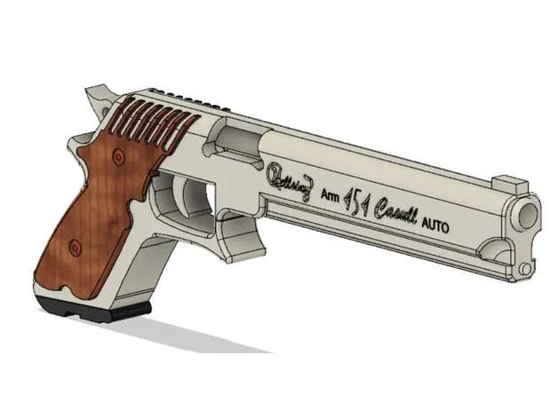 STL - Pistola de Alucard estilo CAR