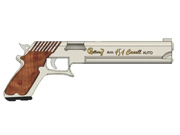 STL - Pistola de Alucard estilo CAR