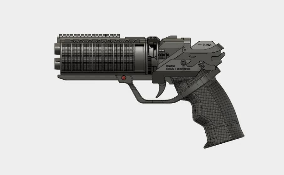 STL - Pistola Estilo Blade Runner