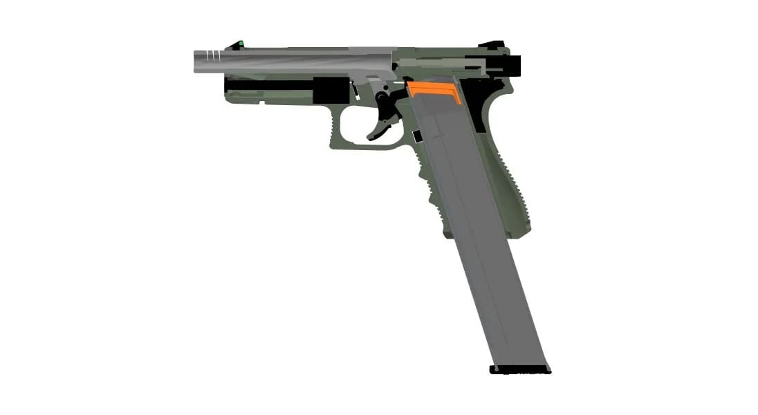 STL - Pistola Glock 17 modelo 3D
