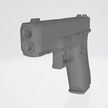 STL - Pistola Glock estilo realista