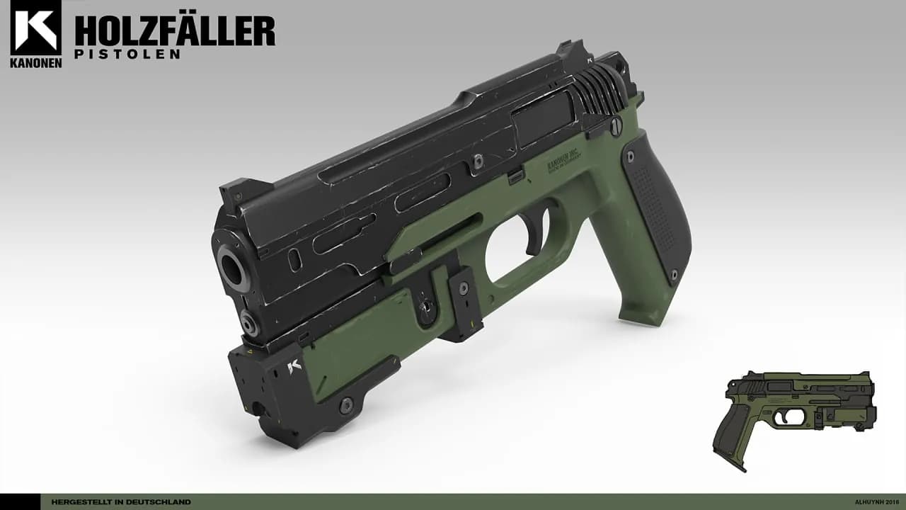 STL - Pistola Holzfäller "Kanone"