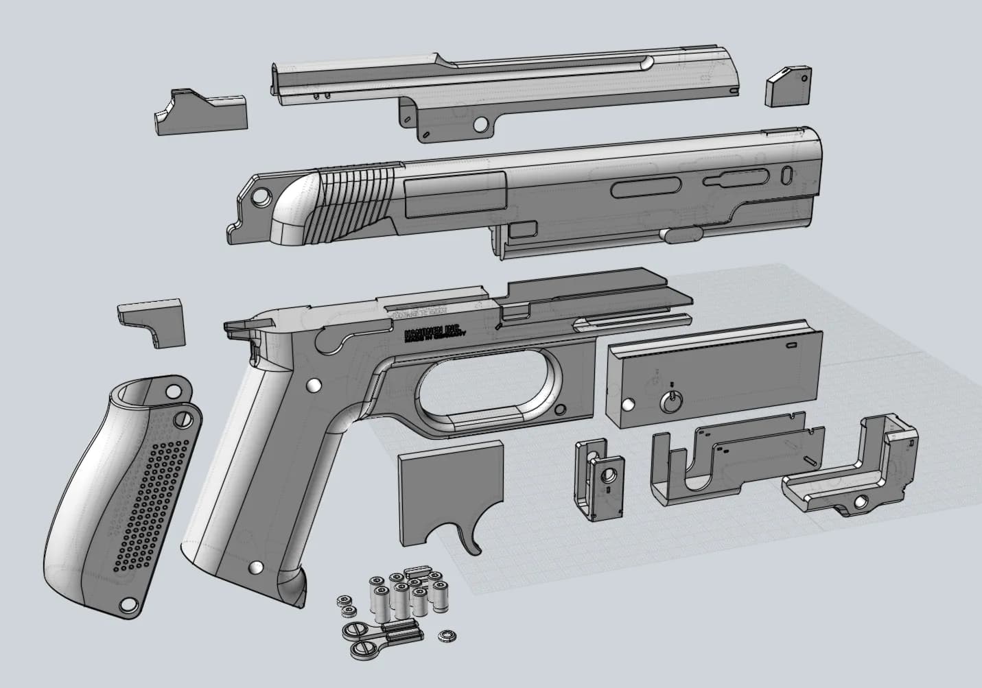 STL - Pistola Holzfäller "Kanone"