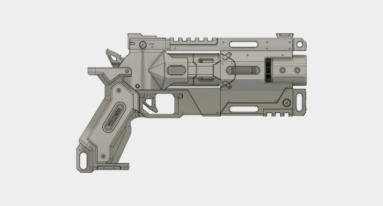 STL - Pistola Wingman modelo 3D