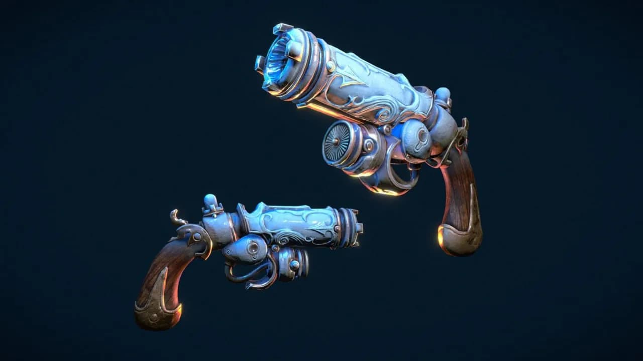 STL - Pistolas estilizadas de vapor