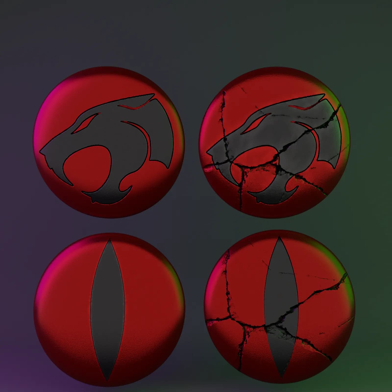 STL - Placa de pared Thundercats render 3