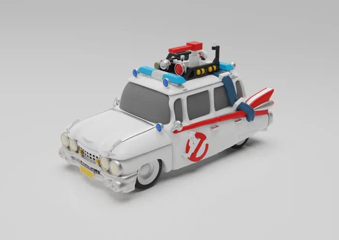 plakit ghostbusters ecto 1