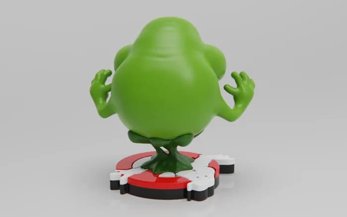 STL - plakit ghostbusters slimer render 3