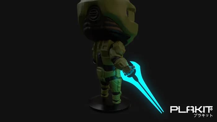 STL - plakit halo masterchief render 4