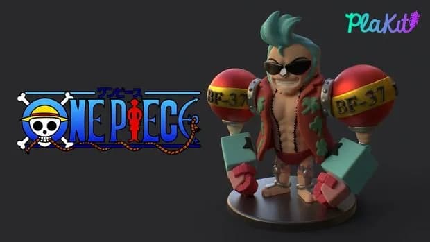 STL - plakit onepiece franky