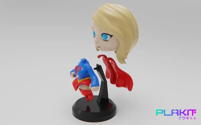 STL - plakit super girl render 2
