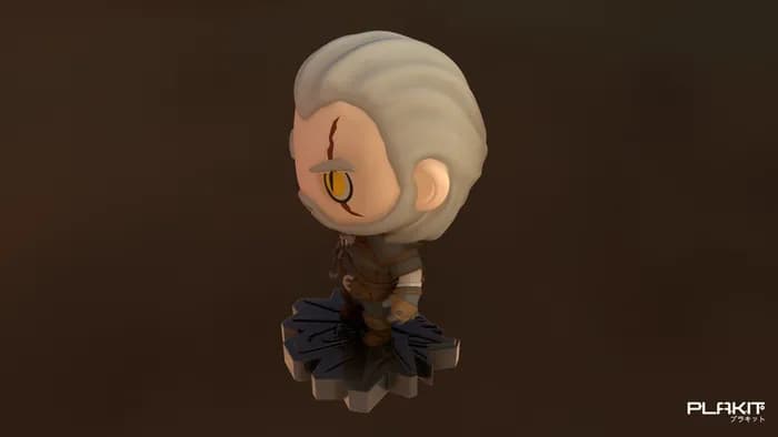 STL - plakit thewitcher geralt render 2