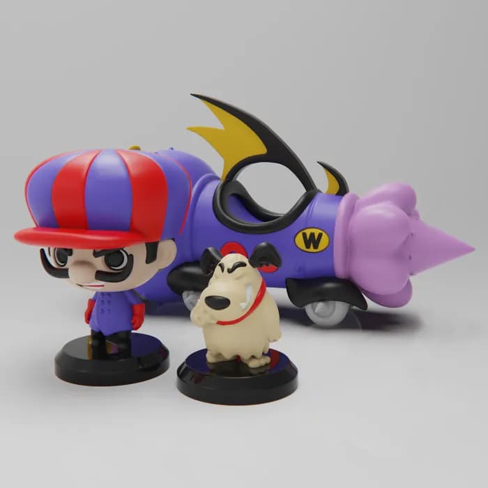 STL - plakit wacky races dick dastardly
