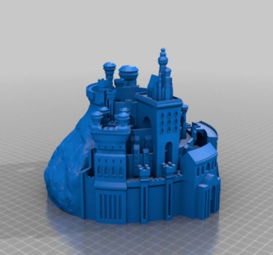 STL - Planta de castillo de piedra