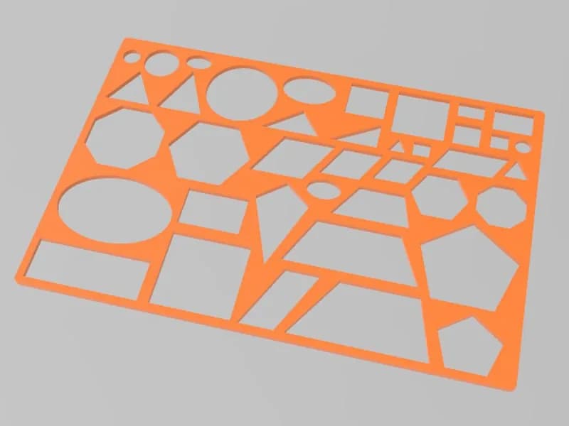STL - Plantilla de figuras geométricas
