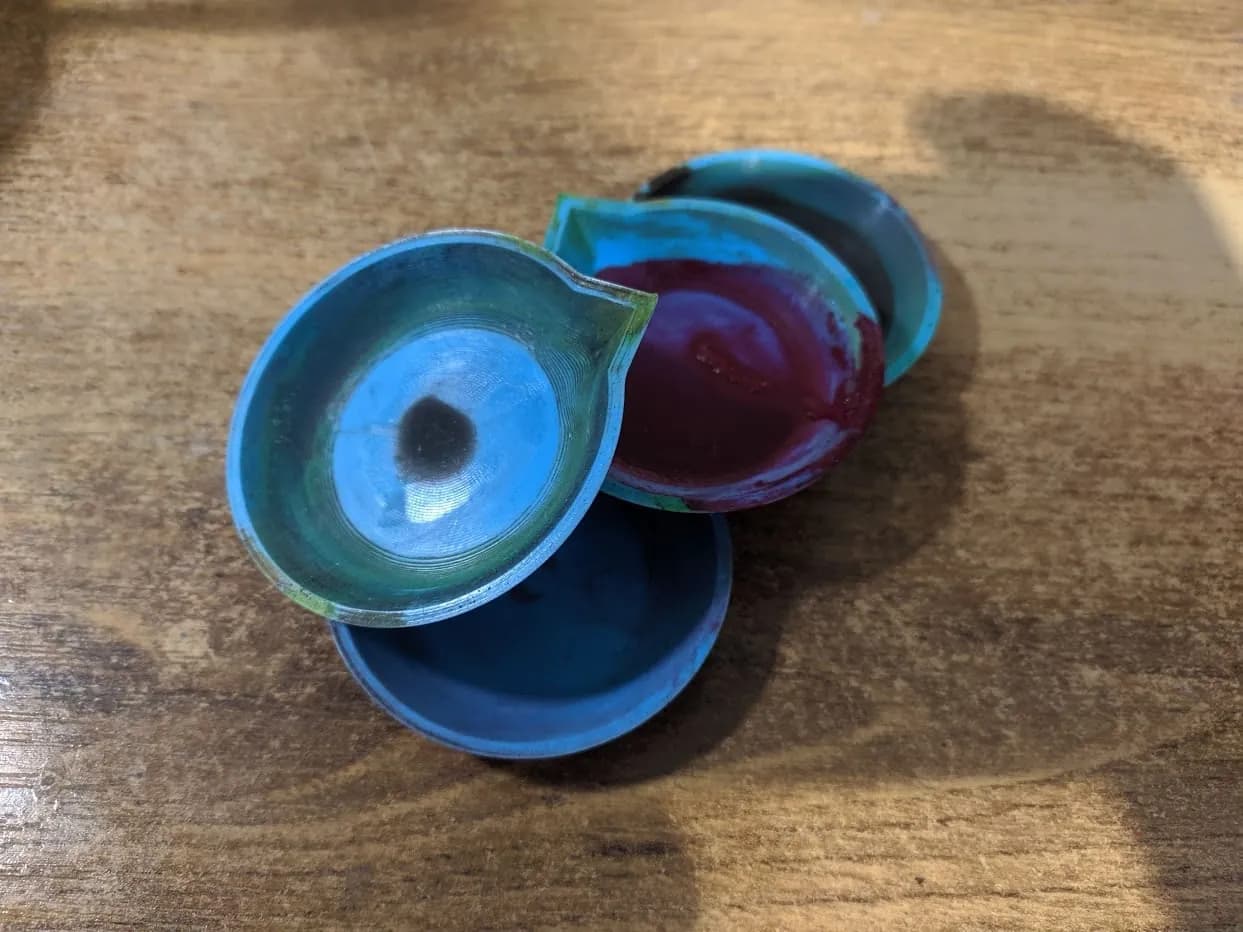 STL - Plato de mezcla para aerógrafo
