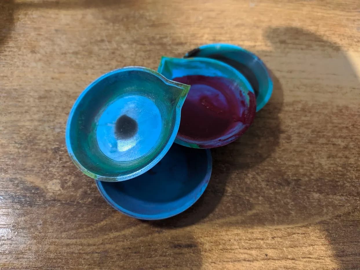 STL - Plato de mezcla para aerógrafo
