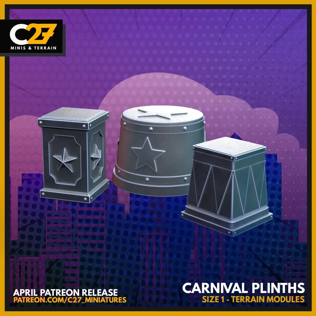 STL - Plintos de carnaval para terreno
