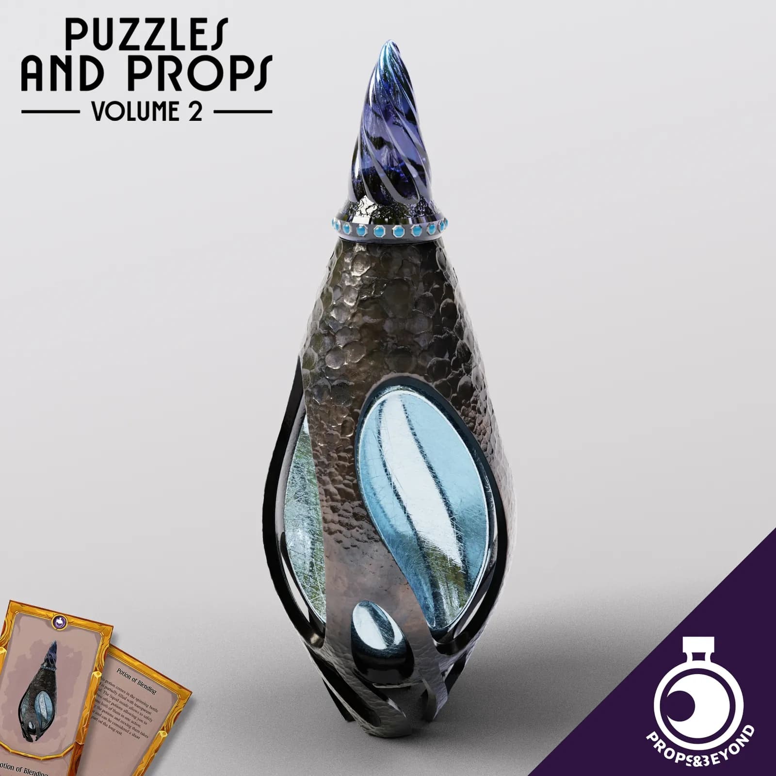 STL - Poción de Mezcla de Cuero y Metal render 3
