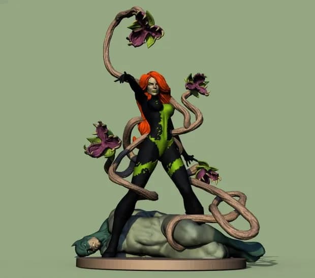 STL - poison ivy statue