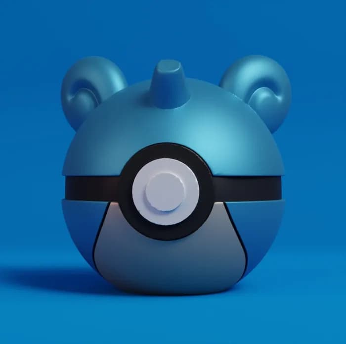 STL - pokeball lapras stl