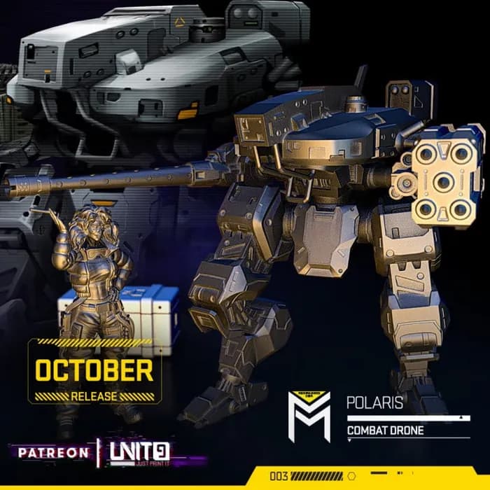 STL - polaris combat drone