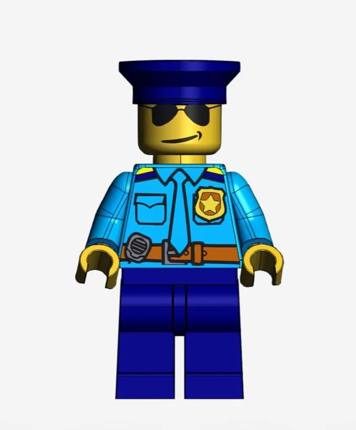 STL - police officer lego