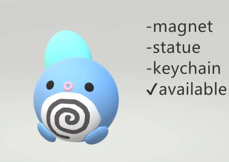 STL - Poliwag coleccionable