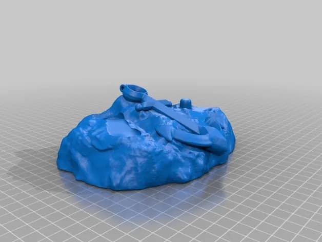 STL - Popeye musculoso render 5