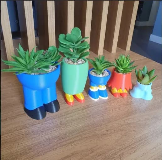 STL - Potted plant holders with legs