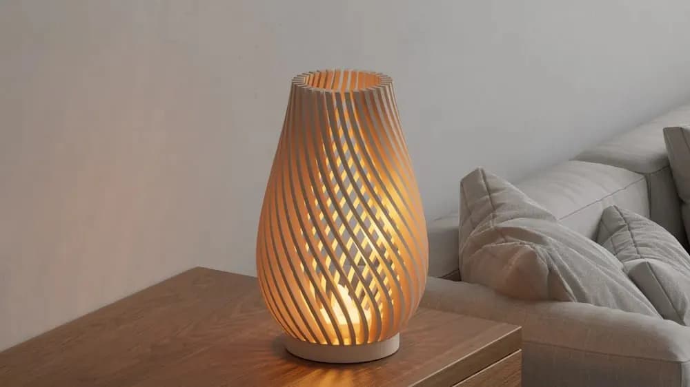 STL - Porta velas lineal rotatorio render 3