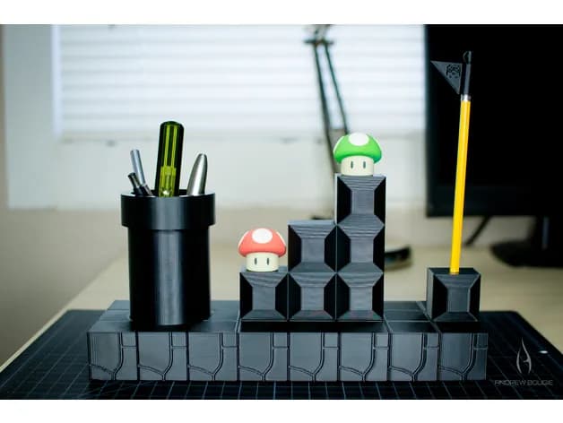 STL - Portalápices Super Mario Bros
