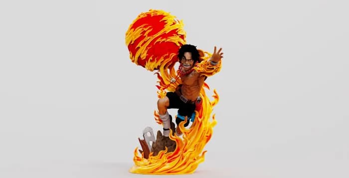 STL - Portgas D. Ace One Piece 2