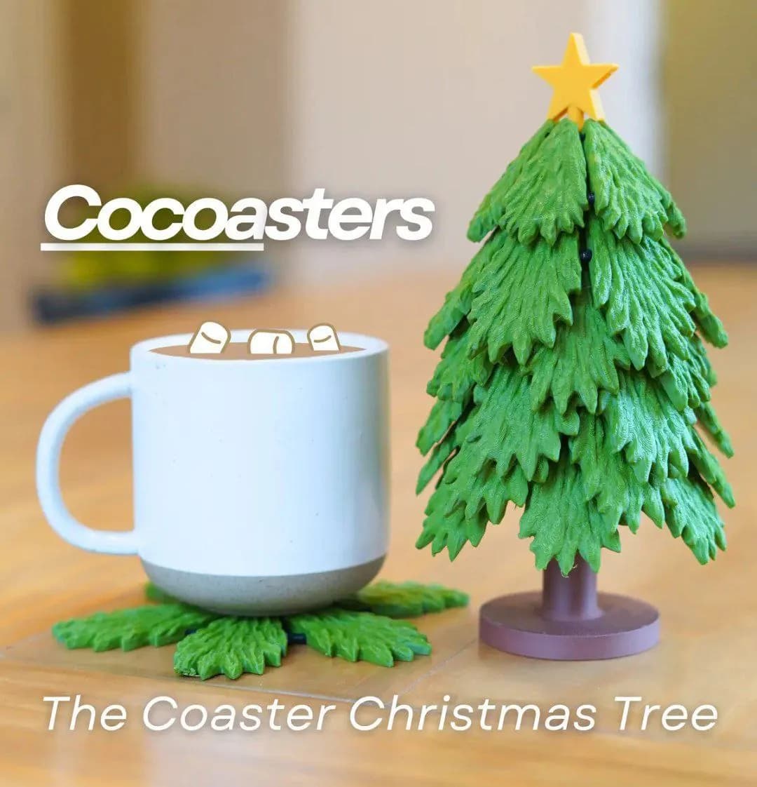 STL - Posavasos Árbol de Navidad