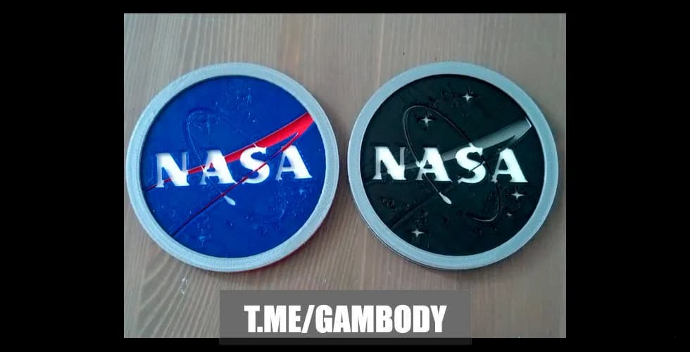 STL - Posavasos con logo de la NASA