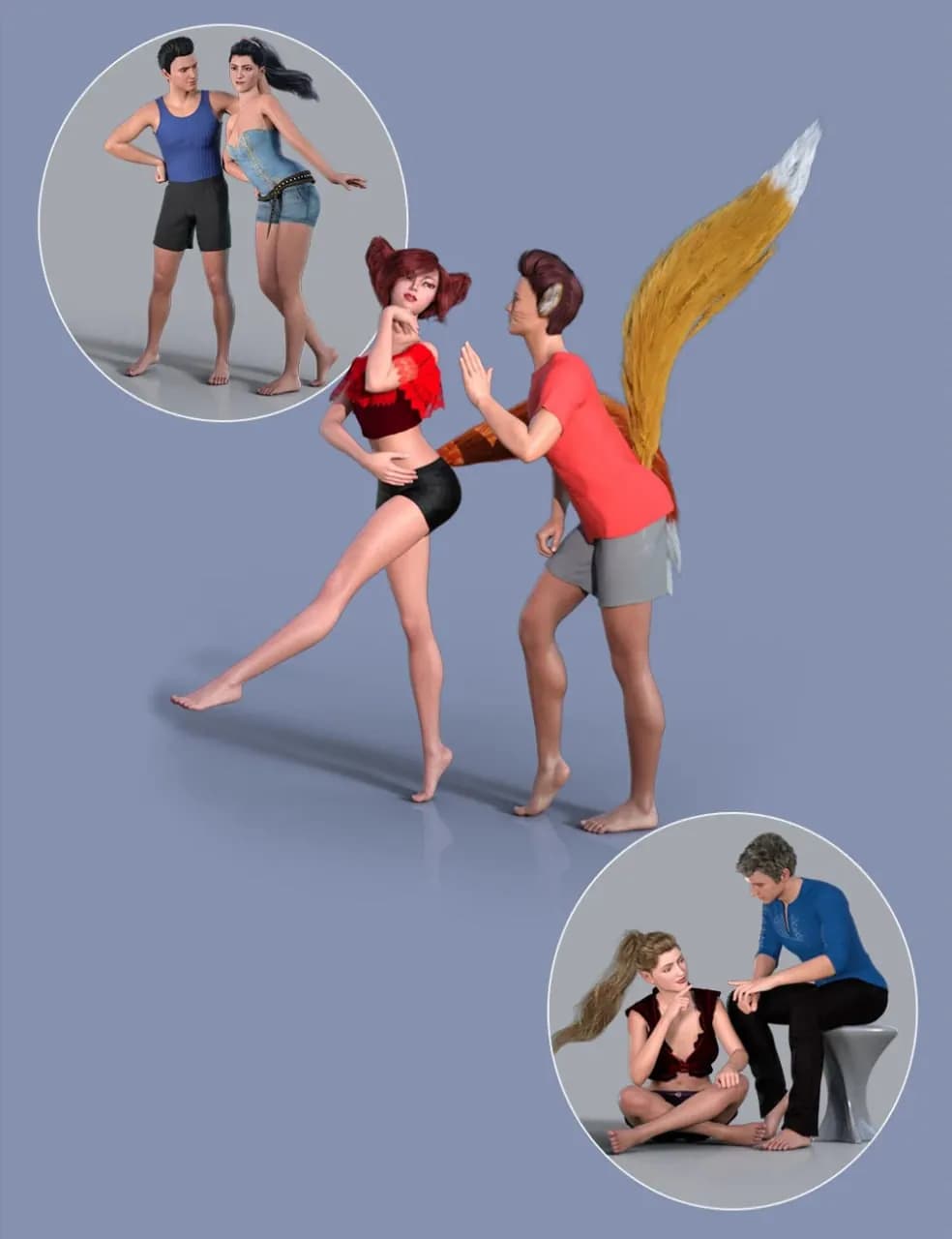 STL - Poses y gestos para Genesis 8.1