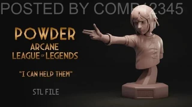 STL - powder bust