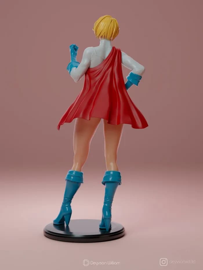 STL - powergirl render 2