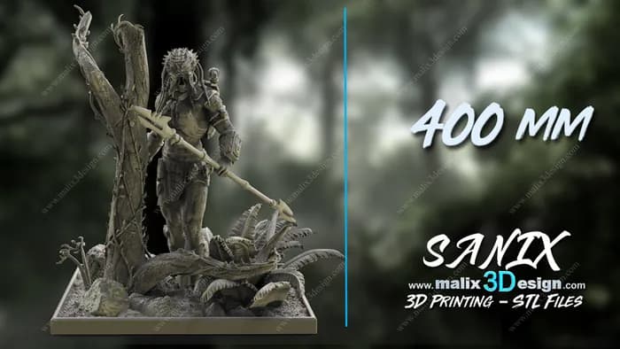 STL - Predator 1 figura detallada