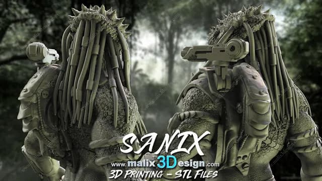 STL - Predator 1 figura detallada