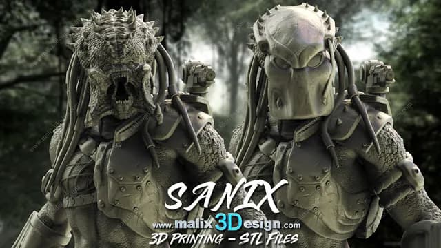 STL - Predator 1 figura detallada