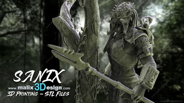 STL - Predator 1 figura detallada