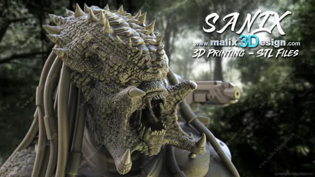 STL - Predator 1 figura detallada