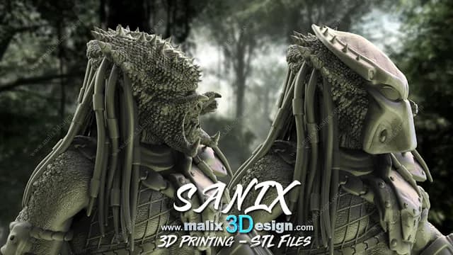 STL - Predator 1 figura detallada