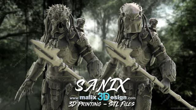 STL - Predator 1 figura detallada